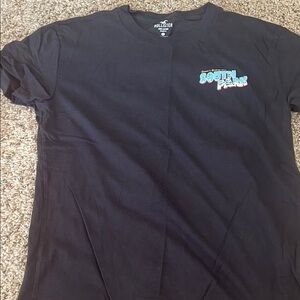 Hollister Black Tee with Vibrant Graphic